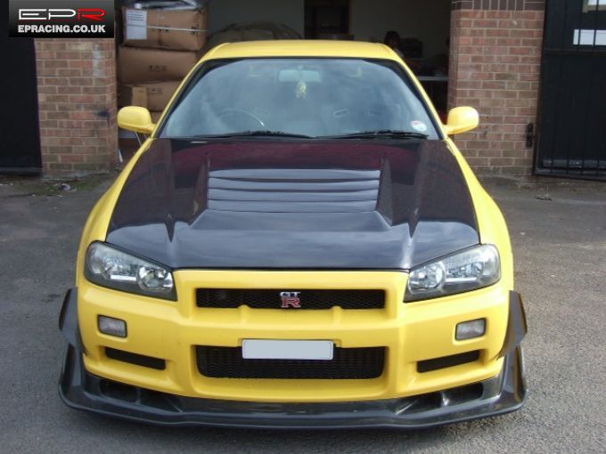 R34 GTR NI-Style Bonnet Carbon