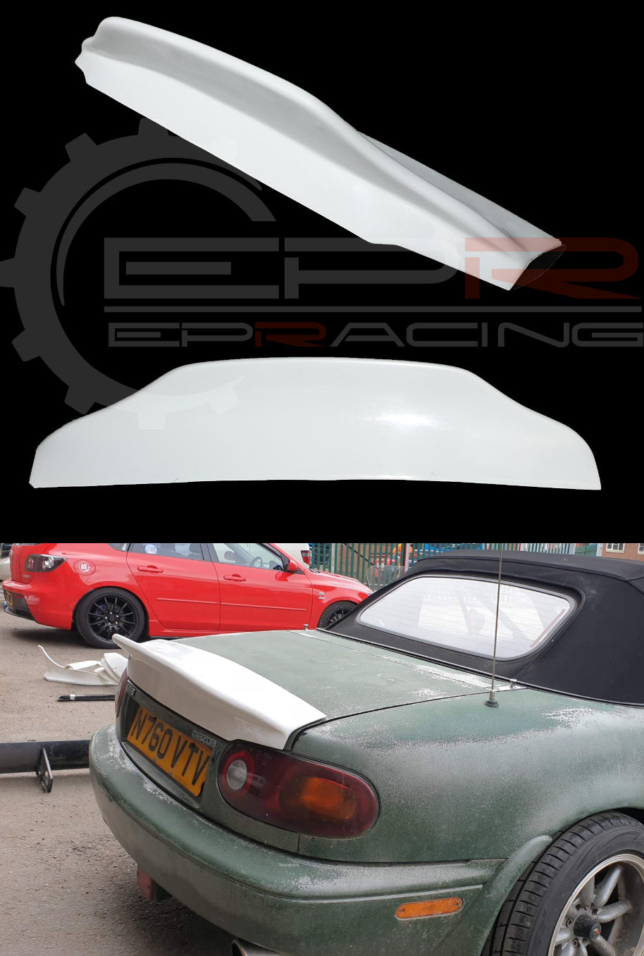 MX5 NA V2 Ducktail Spoiler