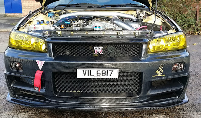 R34 GTR TS-Style Front Lip Diffuser Full Carbon (Special Order)