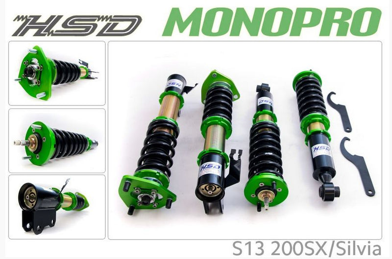 HSD Monopro Adjustable Coilovers for Nissan 200SX Silvia S13 S14 S15