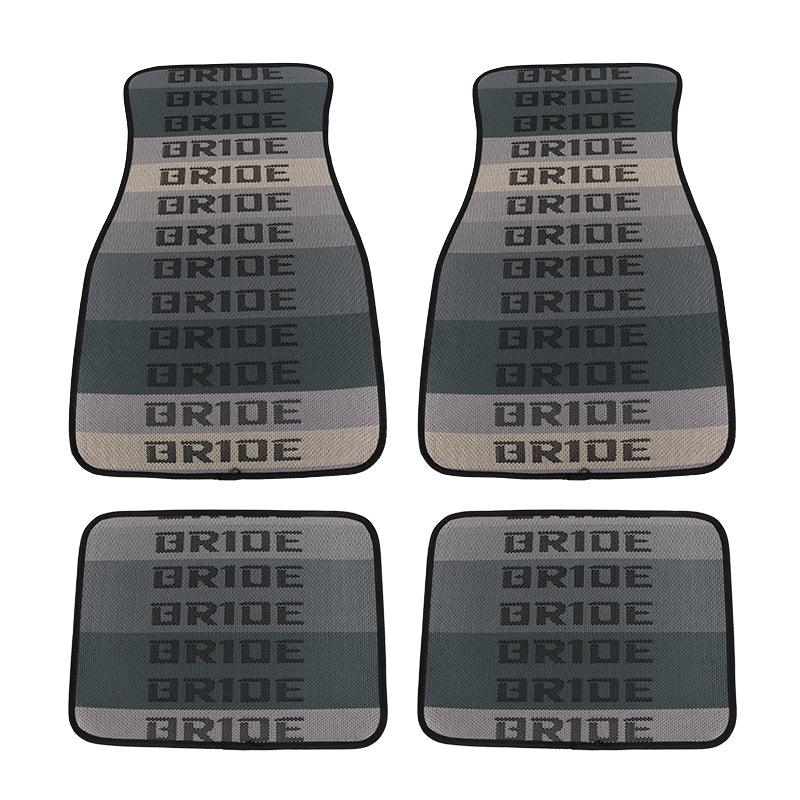 Brand New 4PCS UNIVERSAL BRIDE PURPLE Racing Fabric Car Floor Mats Interior Carpets Brand New 4PCS UNIVERSAL BRIDE PURPLE Racing Fabric Car Floor Mats Interior Carpets