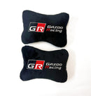 GR Gazoo Racing Black Head Rest Cushion Pair