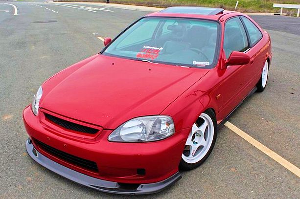 Honda Civic EK 99-00 Late Model First moulding Style Front Lip