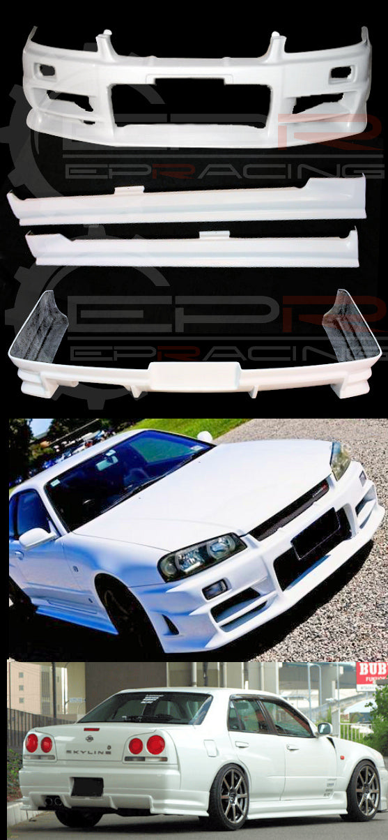 Gt R R34 Shell R34 GT GTT 4-Door GTR Style Normal Aero Kit)