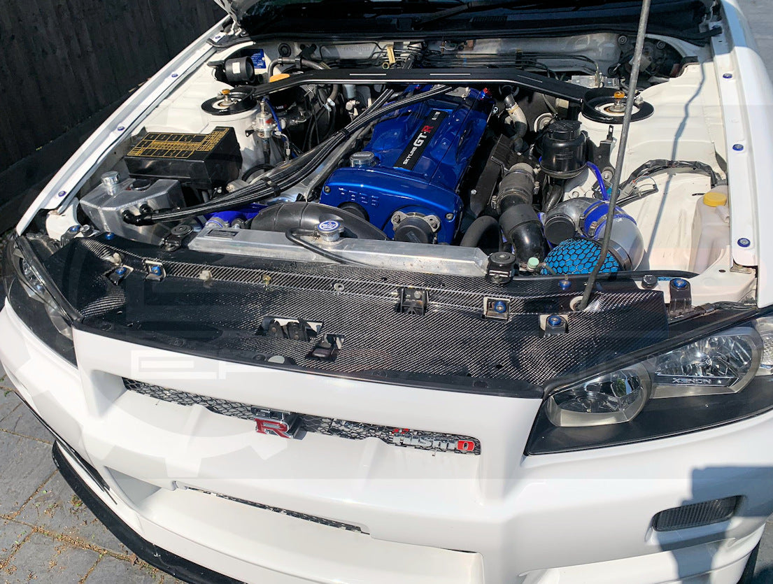 Skyline R34 GTR Full Length Cooling Panel Carbon