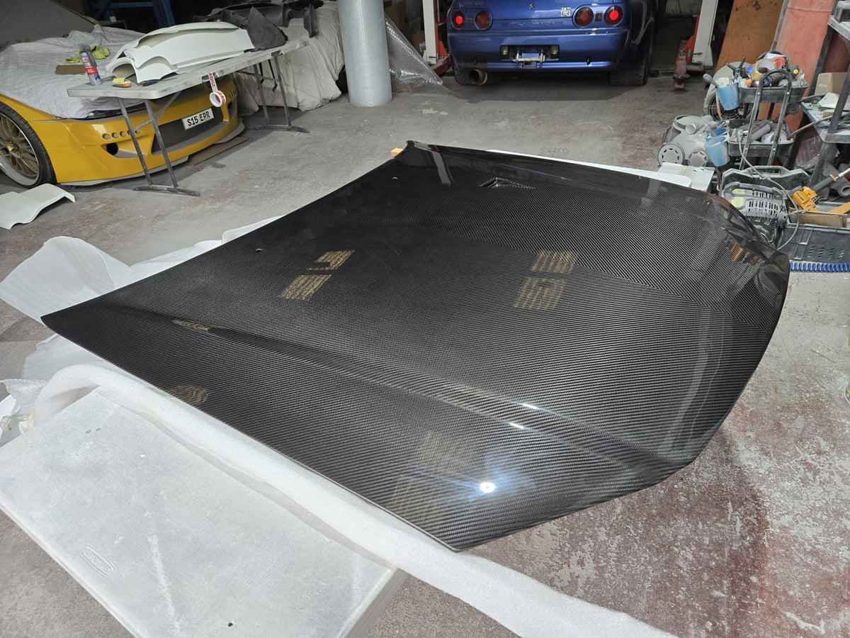 R34 GTR VSpec 2 Style Bonnet (Dry Carbon)