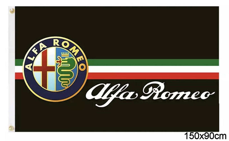 Alfa Romeo V2 Logo Flag
