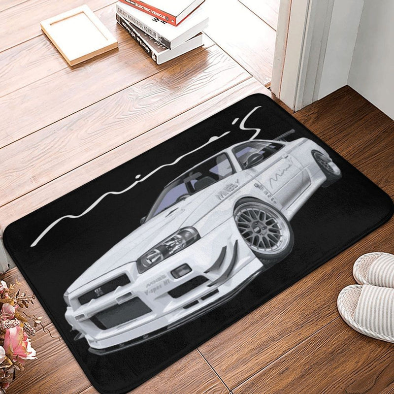 HKS Skyline R32 GTR Logo Mat Engine work / Home use