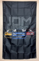 JDM Legends 3 Cars Flag