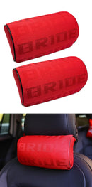 Bride Red Head Rest Cushions Pair