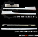 R34GTR OEM Style Side Skirts Pair & Cap.