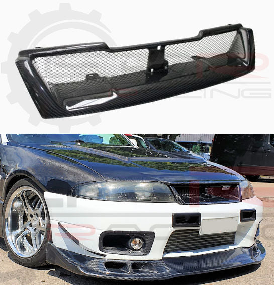 Skyline R33 GTR Front Grill Carbon
