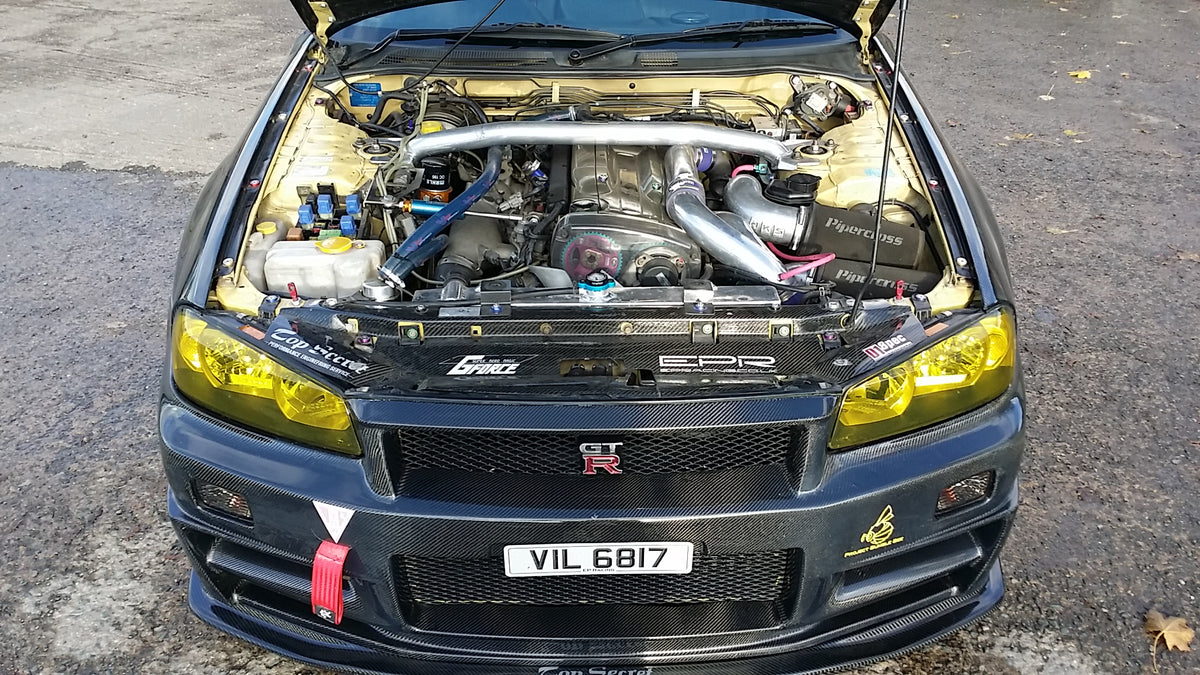 Skyline R34 GTR Full Length Cooling Panel Carbon