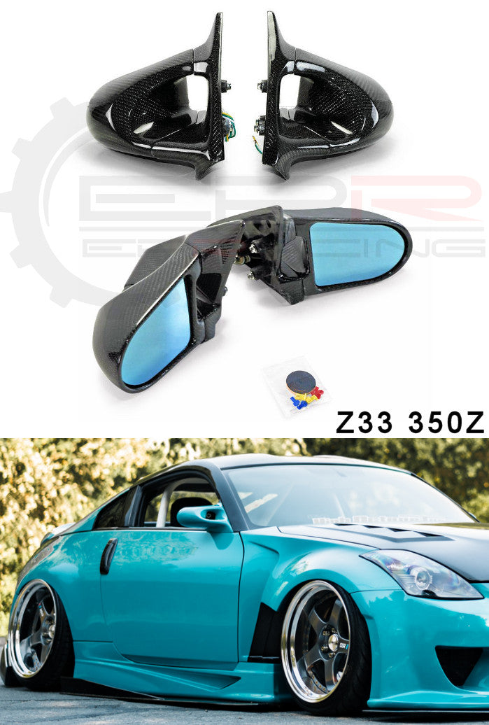 350Z Ganador Style Electric Mirror Carbon