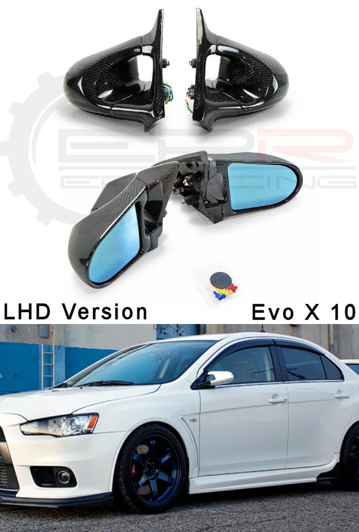 Evo X 10 Ganador Style Electric Mirror Carbon (LHD)