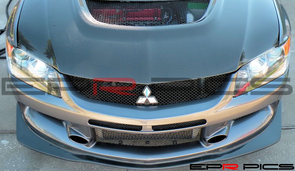 Evo 9 VA Style Front Lip Carbon