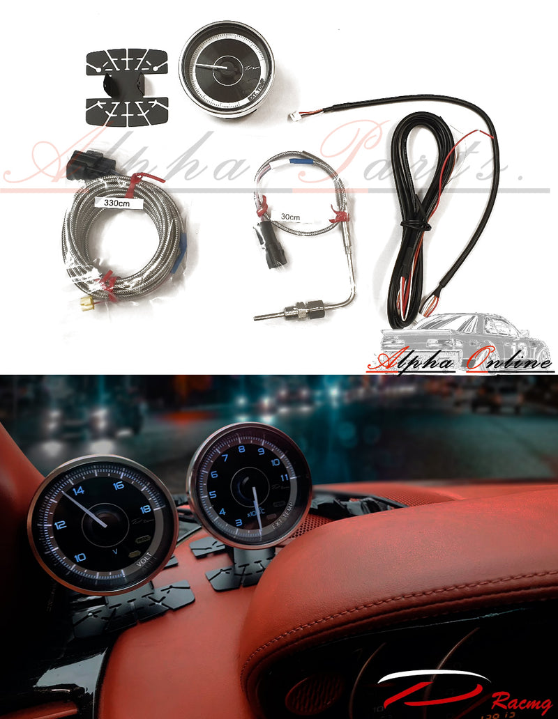 D-Racing F1 Series 60mm JDM Stepper Motor Exhaust Temperature Gauge