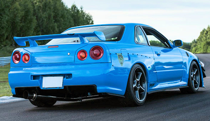R34 GTT +30mm GTR Style Half Length Rear Fenders Pair