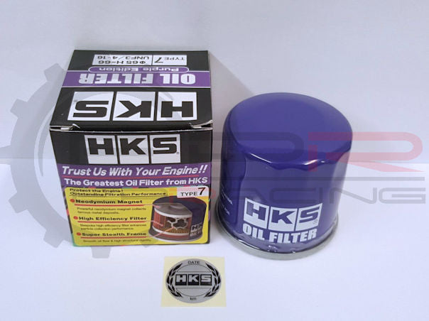 HKS Oil Filter Purple For Nissan Skyline R32, R33, R34, 200SX S13 CA18, Stagea M34