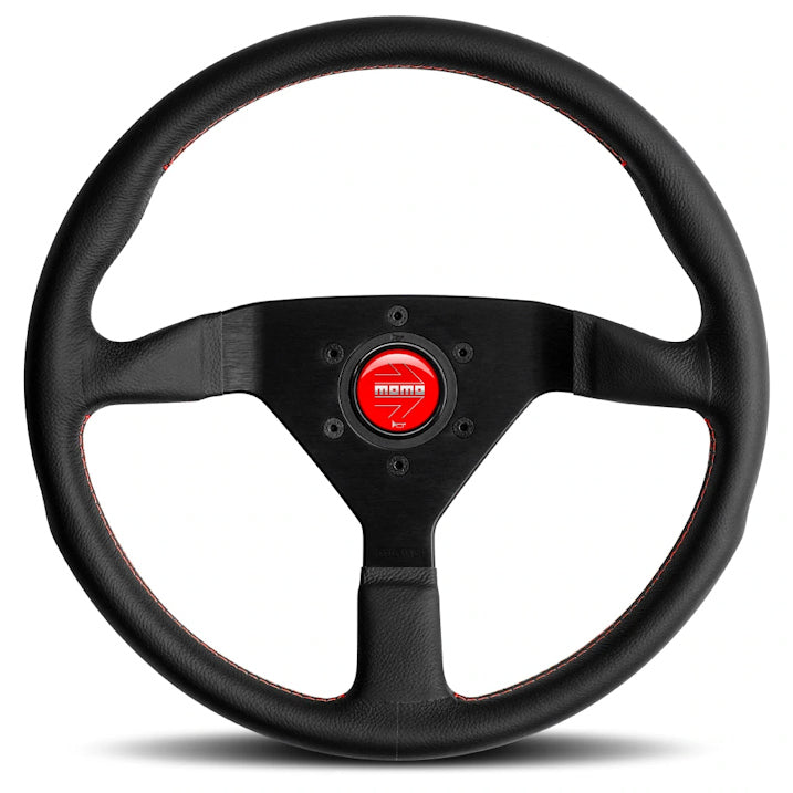 MOMO Montecarlo steering wheel - 350mm Red Leather