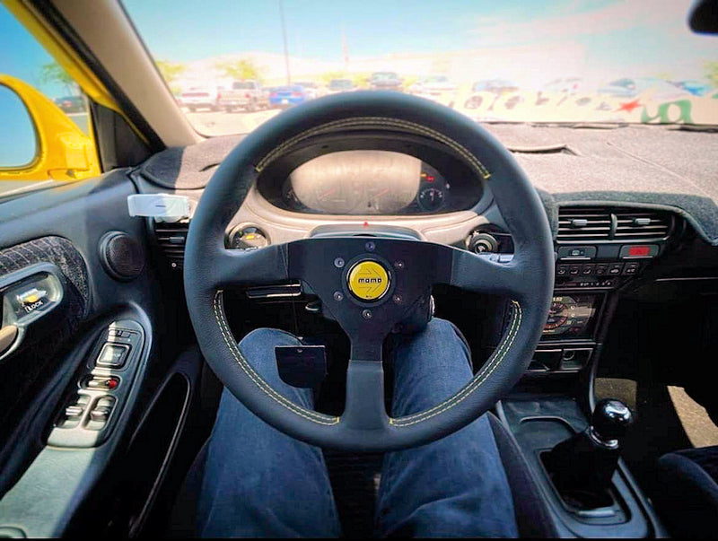 MOMO Montecarlo Steering wheel - 350mm Yellow Leather