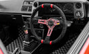 MOMO Ultra Black Steering Wheel - Red Insert 350mm