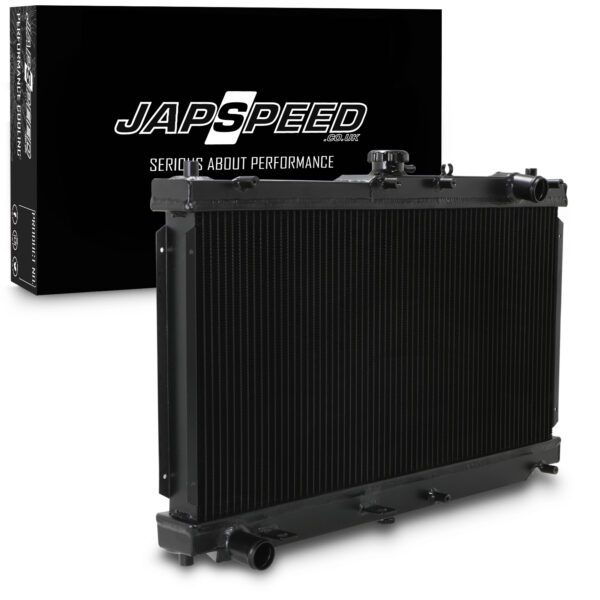 Japspeed - Mazda MX5 Mk2 Mk2.5 NB 98-05 - Black Aluminium Radiator