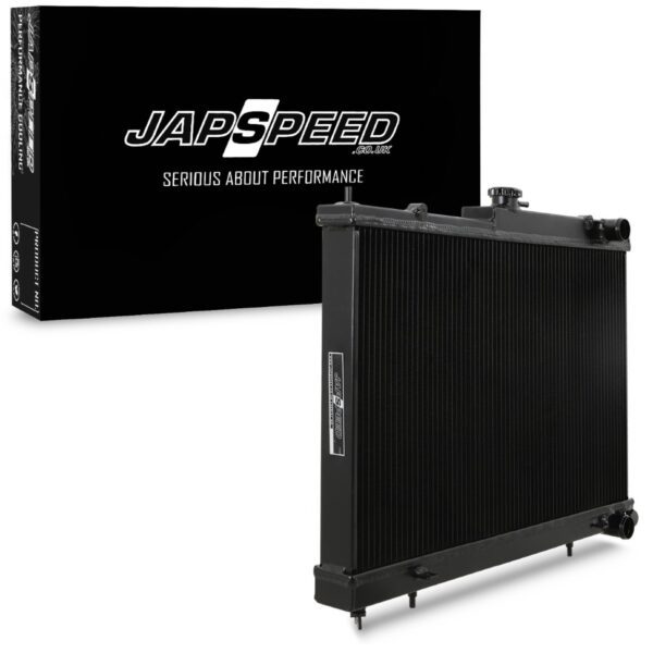 Japspeed - Nissan Skyline R33 GTST 2.5 Turbo 93-98 - Black Aluminium Radiator