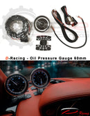 D-Racing F1 Series 60mm JDM Stepper Motor Oil Pressure Gauge