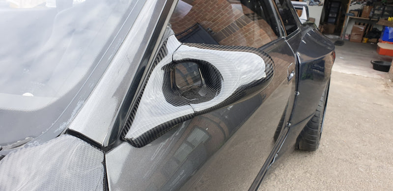 R32 GTS/GTR Ganador Style Electric Mirror Carbon