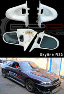 R33 GTS/GTR Ganador Style Electric Mirror Fiberglass