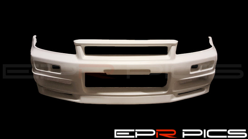 R34GTR S-Tune Style Front Bumper with Lip & NI Half Splitter
