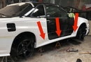 R34GTR OEM Style Side Skirts Pair & Cap.