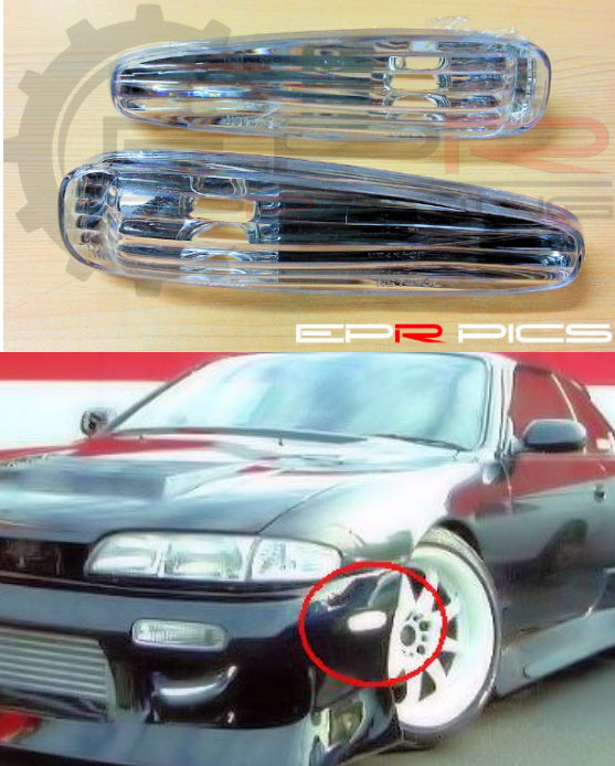 S14 Clear Lens Front Fenders Side Light (Not S14A)