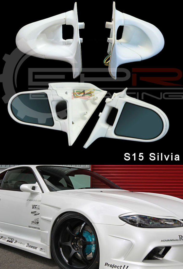 S15 Silvia Ganador Style Electric Mirror FRP