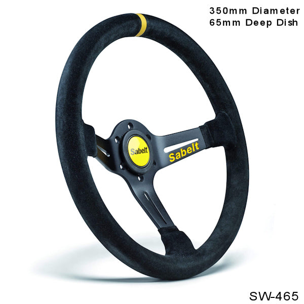 Sabelt SW-465 350mm & 65mm Deep Dish Steering Wheel Suede