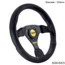 Sabelt SW-633 330mm Flat Dish Steering Wheel Suede