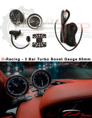 D-Racing F1 Series 60mm Stepper Motor 3 Bar Boost Gauge.