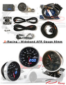 D-Racing 60mm JDM Stepper Motored Wideband Air Fuel Ratio AFR Gauge