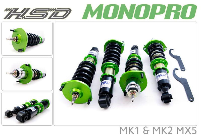 HSD Monopro Adjustable Coilovers for Mazda MX5