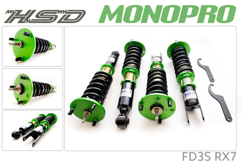 HSD Monopro Adjustable Coilovers for Mazda RX7 & RX8